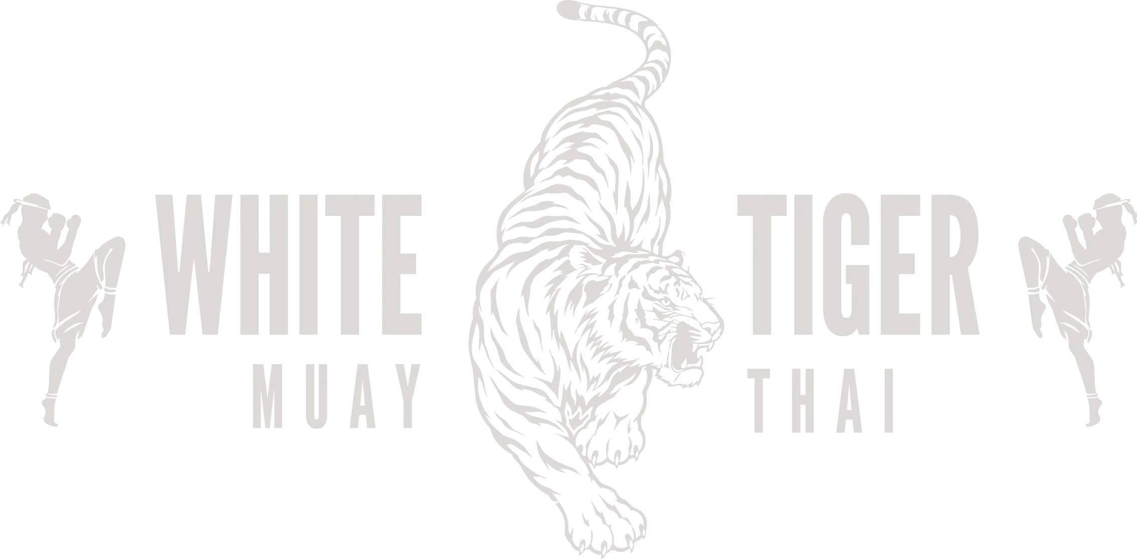 white tiger muay thai footer logo